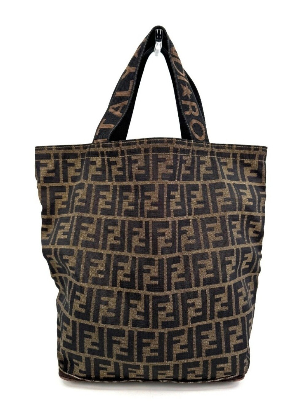 Fendi Tote Bag Hand Bag Zucca Nylon Authentic456T0412